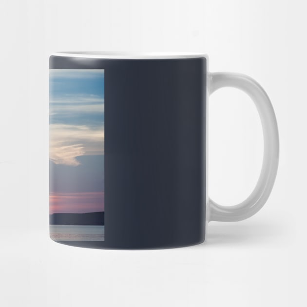 French Sunset Coastline Silhouette by mcdonojj